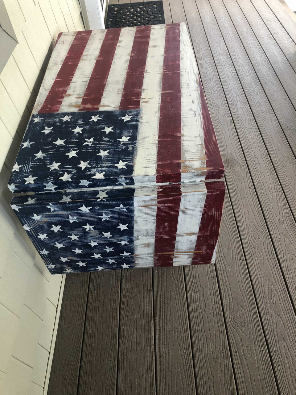 American Flag Drop-Leaf Accent Table | Custom Artisan Collection